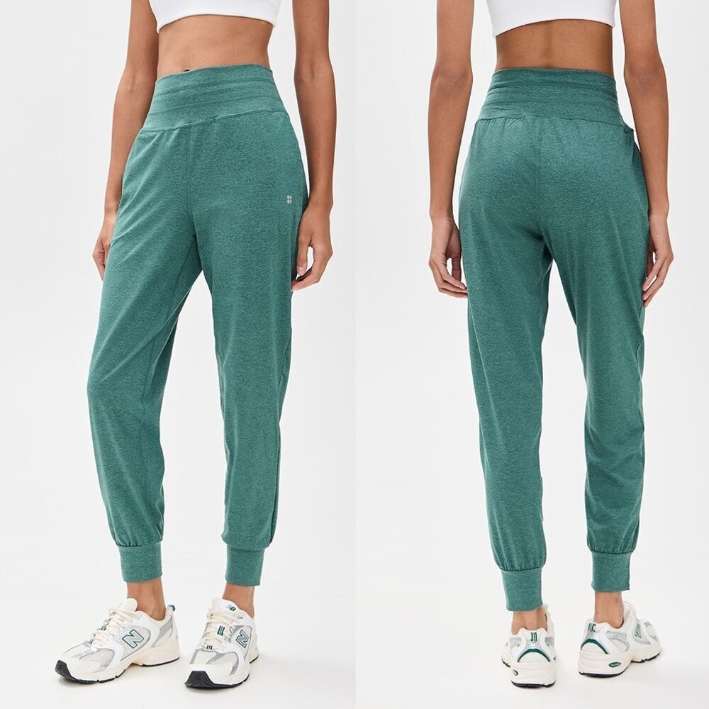 NWT New Sweaty Betty Gaia 29' Performance Yoga Pants In Glade Green Marl Size XL